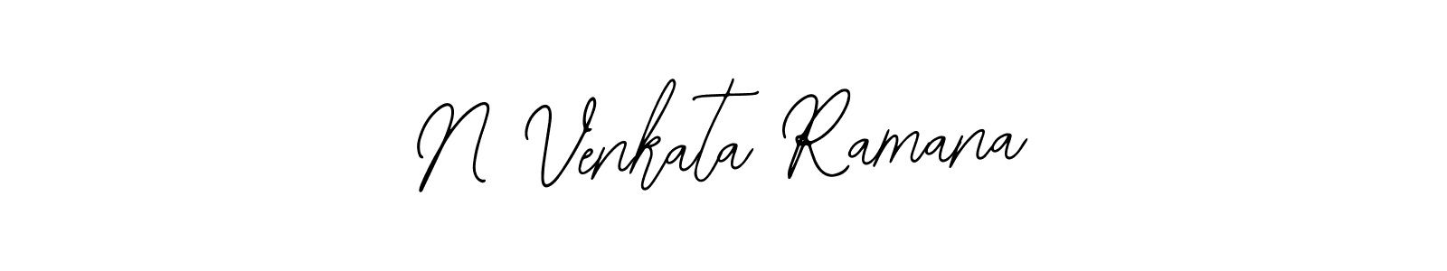 How to make N Venkata Ramana name signature. Use Bearetta-2O07w style for creating short signs online. This is the latest handwritten sign. N Venkata Ramana signature style 12 images and pictures png