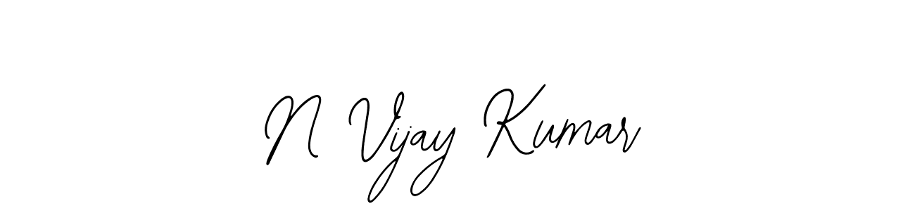 The best way (Bearetta-2O07w) to make a short signature is to pick only two or three words in your name. The name N Vijay Kumar include a total of six letters. For converting this name. N Vijay Kumar signature style 12 images and pictures png