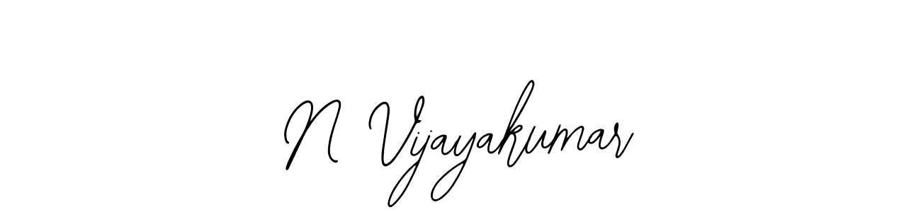 Make a beautiful signature design for name N Vijayakumar. With this signature (Bearetta-2O07w) style, you can create a handwritten signature for free. N Vijayakumar signature style 12 images and pictures png