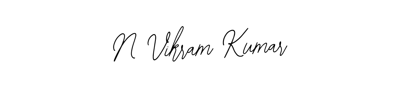 Create a beautiful signature design for name N Vikram Kumar. With this signature (Bearetta-2O07w) fonts, you can make a handwritten signature for free. N Vikram Kumar signature style 12 images and pictures png