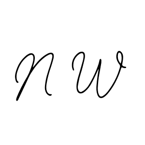 Use a signature maker to create a handwritten signature online. With this signature software, you can design (Bearetta-2O07w) your own signature for name N W. N W signature style 12 images and pictures png