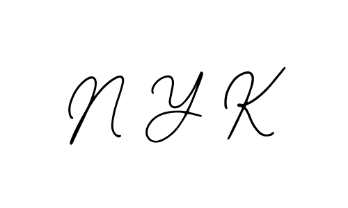 Also we have N Y K name is the best signature style. Create professional handwritten signature collection using Bearetta-2O07w autograph style. N Y K signature style 12 images and pictures png