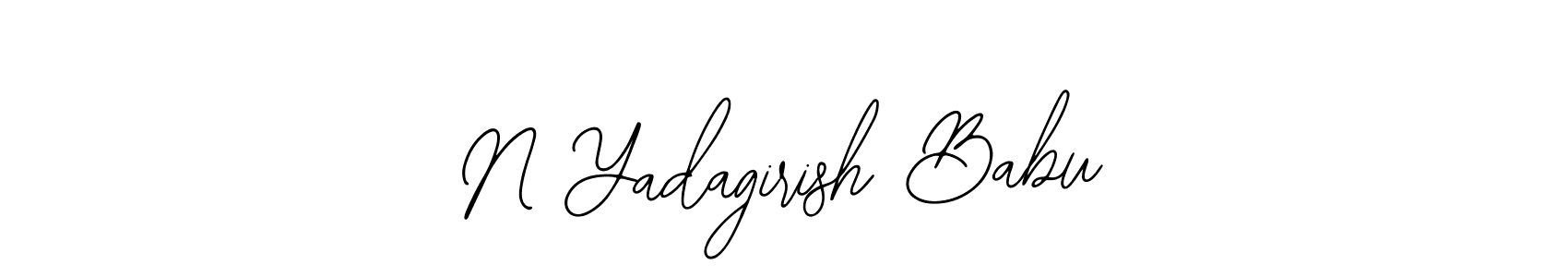Make a beautiful signature design for name N Yadagirish Babu. With this signature (Bearetta-2O07w) style, you can create a handwritten signature for free. N Yadagirish Babu signature style 12 images and pictures png