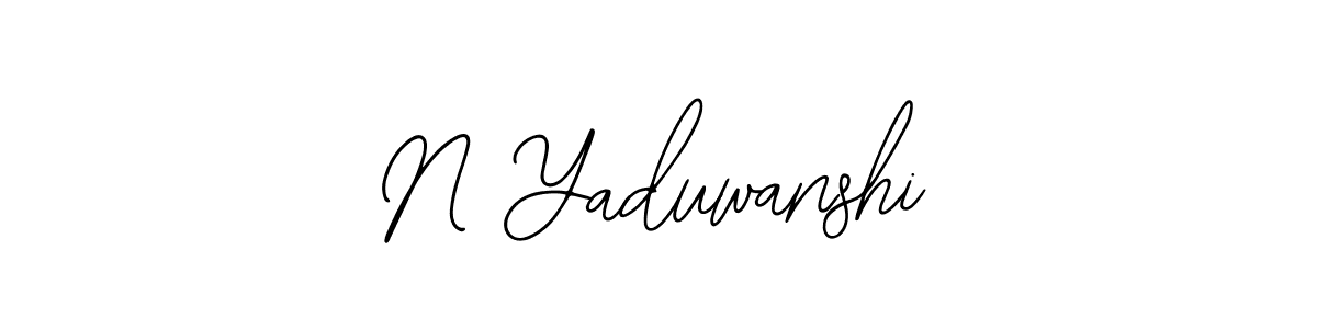 Similarly Bearetta-2O07w is the best handwritten signature design. Signature creator online .You can use it as an online autograph creator for name N Yaduwanshi. N Yaduwanshi signature style 12 images and pictures png