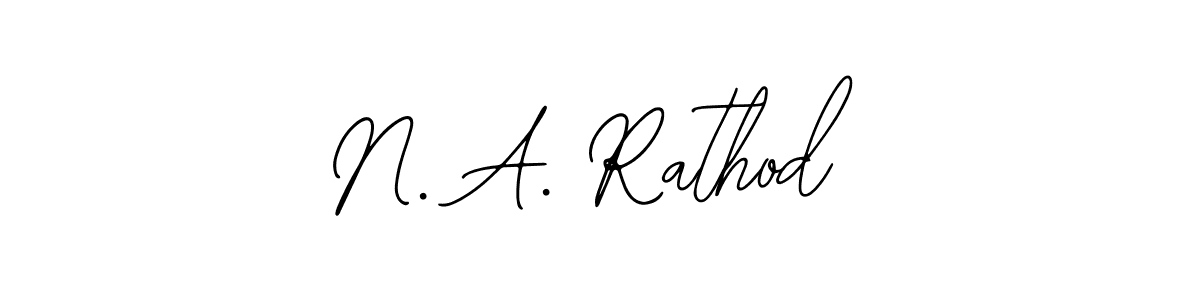 How to Draw N. A. Rathod signature style? Bearetta-2O07w is a latest design signature styles for name N. A. Rathod. N. A. Rathod signature style 12 images and pictures png