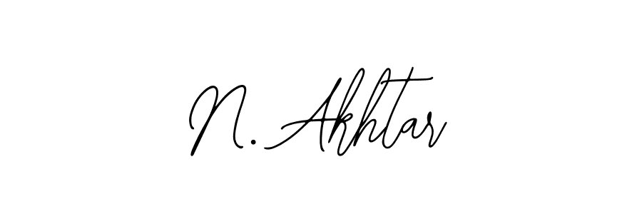 How to Draw N. Akhtar signature style? Bearetta-2O07w is a latest design signature styles for name N. Akhtar. N. Akhtar signature style 12 images and pictures png