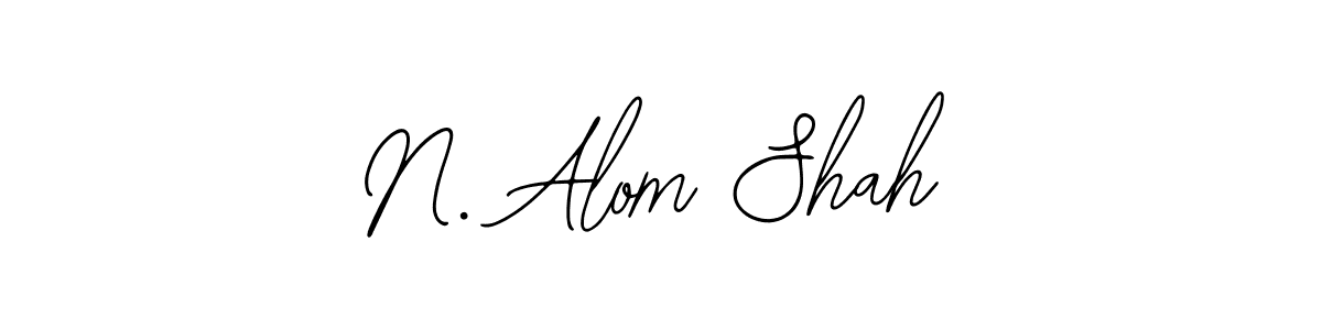 Design your own signature with our free online signature maker. With this signature software, you can create a handwritten (Bearetta-2O07w) signature for name N. Alom Shah. N. Alom Shah signature style 12 images and pictures png