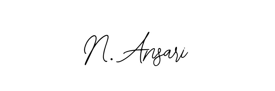 Make a beautiful signature design for name N. Ansari. With this signature (Bearetta-2O07w) style, you can create a handwritten signature for free. N. Ansari signature style 12 images and pictures png