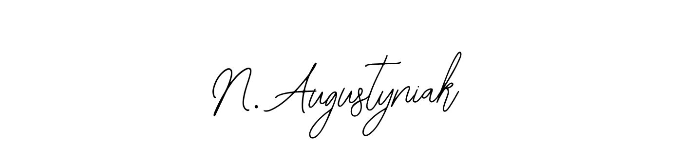 Bearetta-2O07w is a professional signature style that is perfect for those who want to add a touch of class to their signature. It is also a great choice for those who want to make their signature more unique. Get N. Augustyniak name to fancy signature for free. N. Augustyniak signature style 12 images and pictures png