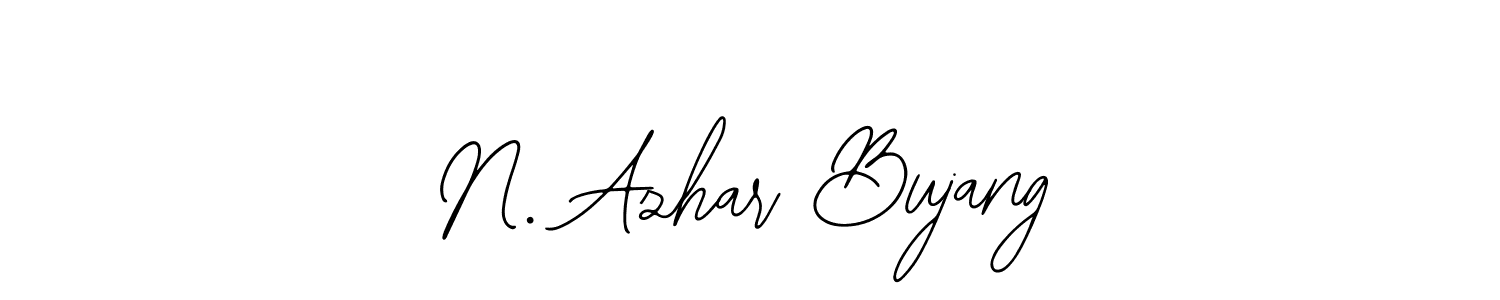 You should practise on your own different ways (Bearetta-2O07w) to write your name (N. Azhar Bujang) in signature. don't let someone else do it for you. N. Azhar Bujang signature style 12 images and pictures png