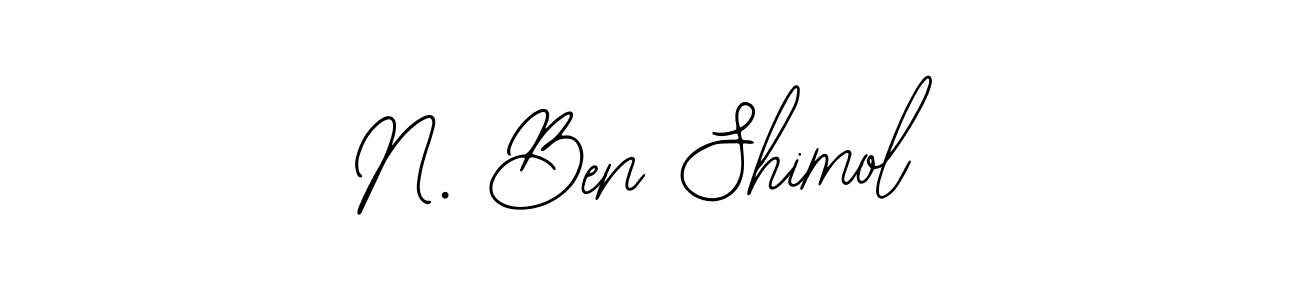 You should practise on your own different ways (Bearetta-2O07w) to write your name (N. Ben Shimol) in signature. don't let someone else do it for you. N. Ben Shimol signature style 12 images and pictures png