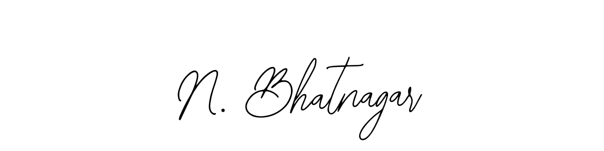 The best way (Bearetta-2O07w) to make a short signature is to pick only two or three words in your name. The name N. Bhatnagar include a total of six letters. For converting this name. N. Bhatnagar signature style 12 images and pictures png