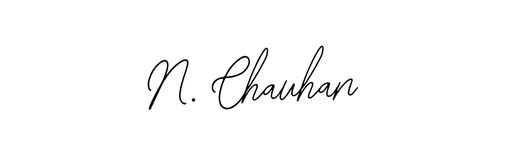 Design your own signature with our free online signature maker. With this signature software, you can create a handwritten (Bearetta-2O07w) signature for name N. Chauhan. N. Chauhan signature style 12 images and pictures png