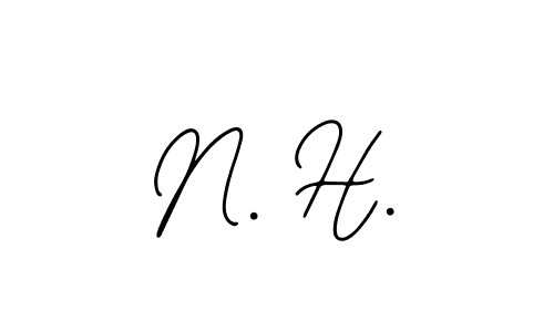 How to make N. H. signature? Bearetta-2O07w is a professional autograph style. Create handwritten signature for N. H. name. N. H. signature style 12 images and pictures png