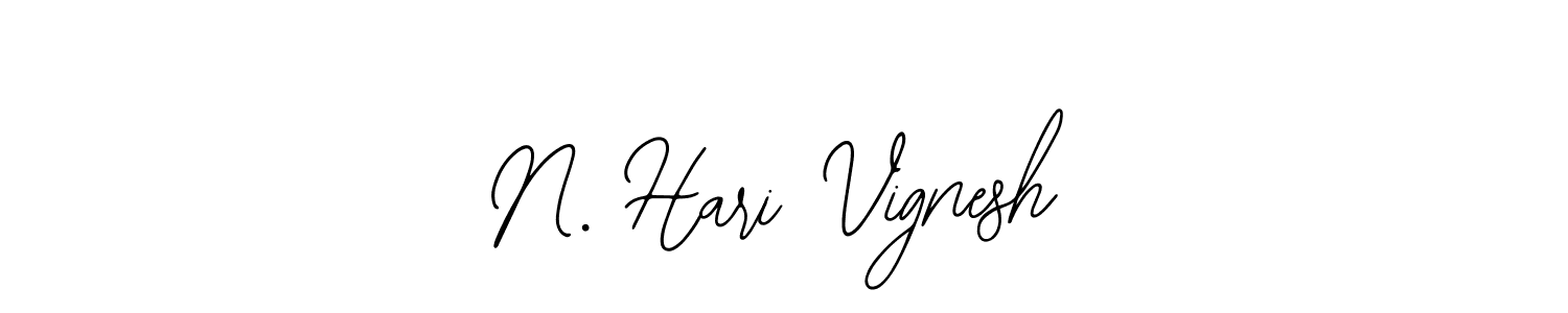 You should practise on your own different ways (Bearetta-2O07w) to write your name (N. Hari Vignesh) in signature. don't let someone else do it for you. N. Hari Vignesh signature style 12 images and pictures png