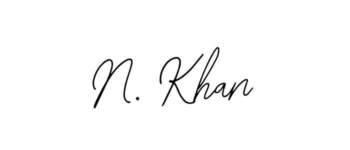 Use a signature maker to create a handwritten signature online. With this signature software, you can design (Bearetta-2O07w) your own signature for name N. Khan. N. Khan signature style 12 images and pictures png