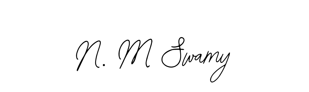 N. M Swamy stylish signature style. Best Handwritten Sign (Bearetta-2O07w) for my name. Handwritten Signature Collection Ideas for my name N. M Swamy. N. M Swamy signature style 12 images and pictures png