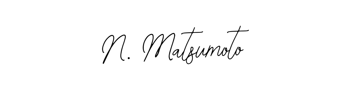 Design your own signature with our free online signature maker. With this signature software, you can create a handwritten (Bearetta-2O07w) signature for name N. Matsumoto. N. Matsumoto signature style 12 images and pictures png