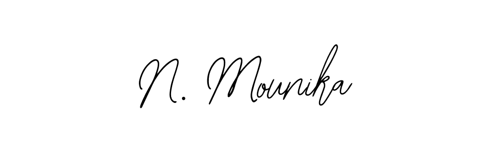 It looks lik you need a new signature style for name N. Mounika. Design unique handwritten (Bearetta-2O07w) signature with our free signature maker in just a few clicks. N. Mounika signature style 12 images and pictures png