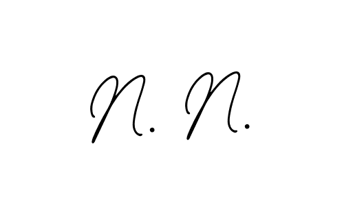 You should practise on your own different ways (Bearetta-2O07w) to write your name (N. N.) in signature. don't let someone else do it for you. N. N. signature style 12 images and pictures png