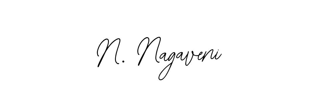 How to make N. Nagaveni name signature. Use Bearetta-2O07w style for creating short signs online. This is the latest handwritten sign. N. Nagaveni signature style 12 images and pictures png