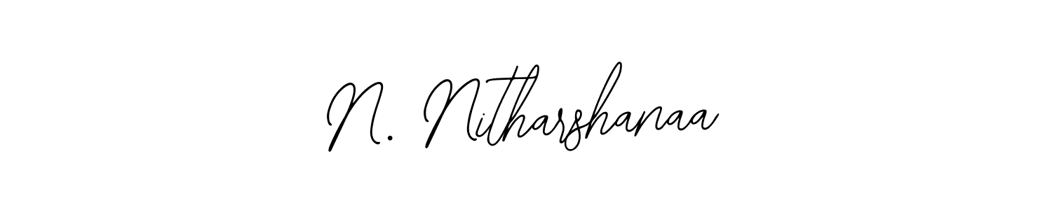 Make a beautiful signature design for name N. Nitharshanaa. With this signature (Bearetta-2O07w) style, you can create a handwritten signature for free. N. Nitharshanaa signature style 12 images and pictures png