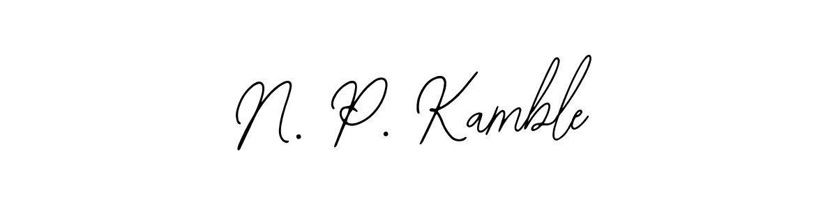 N. P. Kamble stylish signature style. Best Handwritten Sign (Bearetta-2O07w) for my name. Handwritten Signature Collection Ideas for my name N. P. Kamble. N. P. Kamble signature style 12 images and pictures png