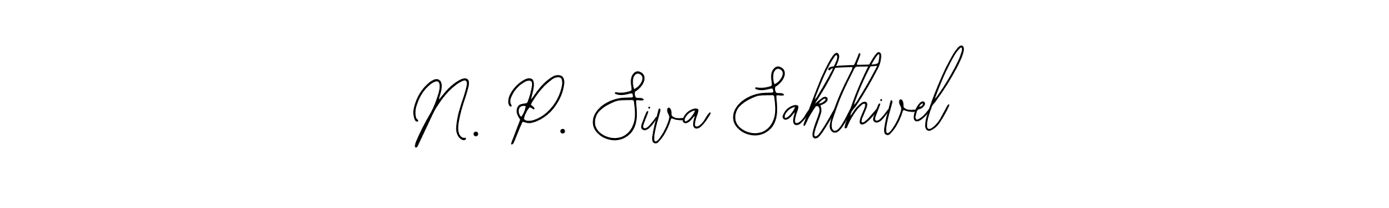 Also You can easily find your signature by using the search form. We will create N. P. Siva Sakthivel name handwritten signature images for you free of cost using Bearetta-2O07w sign style. N. P. Siva Sakthivel signature style 12 images and pictures png