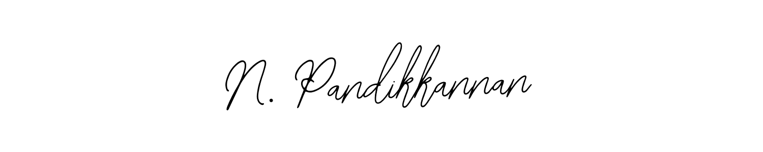 if you are searching for the best signature style for your name N. Pandikkannan. so please give up your signature search. here we have designed multiple signature styles  using Bearetta-2O07w. N. Pandikkannan signature style 12 images and pictures png