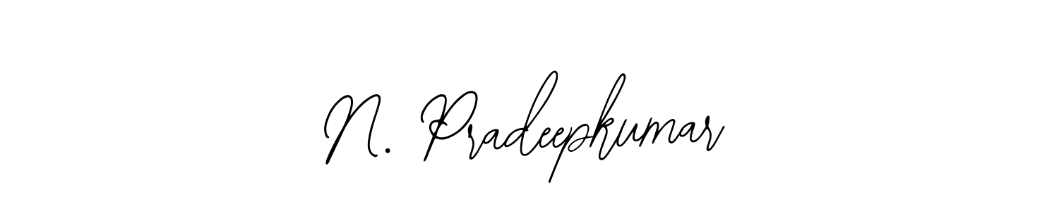 Design your own signature with our free online signature maker. With this signature software, you can create a handwritten (Bearetta-2O07w) signature for name N. Pradeepkumar. N. Pradeepkumar signature style 12 images and pictures png