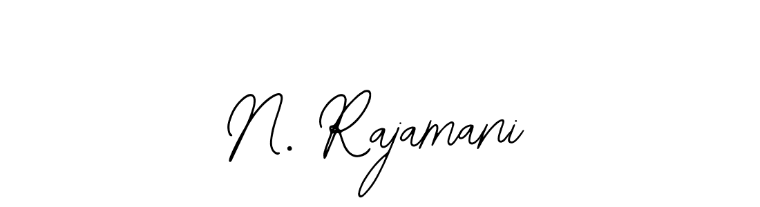 Create a beautiful signature design for name N. Rajamani. With this signature (Bearetta-2O07w) fonts, you can make a handwritten signature for free. N. Rajamani signature style 12 images and pictures png