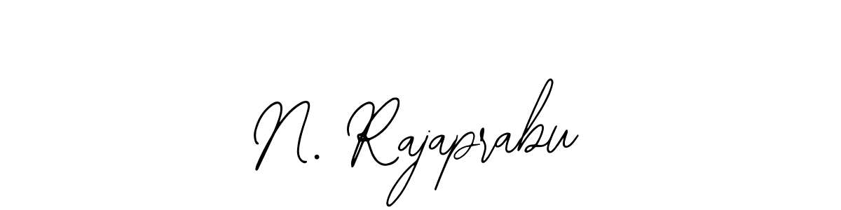 How to make N. Rajaprabu name signature. Use Bearetta-2O07w style for creating short signs online. This is the latest handwritten sign. N. Rajaprabu signature style 12 images and pictures png