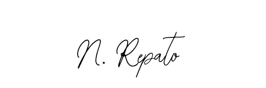 Design your own signature with our free online signature maker. With this signature software, you can create a handwritten (Bearetta-2O07w) signature for name N. Repato. N. Repato signature style 12 images and pictures png