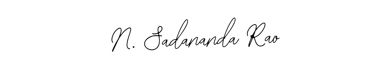 The best way (Bearetta-2O07w) to make a short signature is to pick only two or three words in your name. The name N. Sadananda Rao include a total of six letters. For converting this name. N. Sadananda Rao signature style 12 images and pictures png