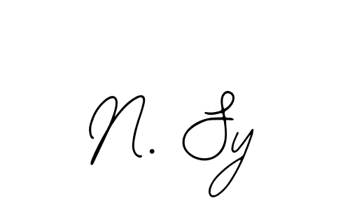 Also You can easily find your signature by using the search form. We will create N. Sy name handwritten signature images for you free of cost using Bearetta-2O07w sign style. N. Sy signature style 12 images and pictures png