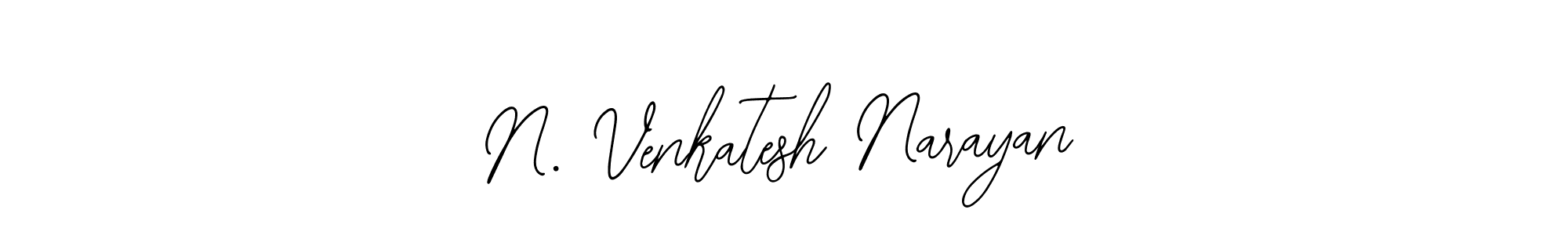 Use a signature maker to create a handwritten signature online. With this signature software, you can design (Bearetta-2O07w) your own signature for name N. Venkatesh Narayan. N. Venkatesh Narayan signature style 12 images and pictures png