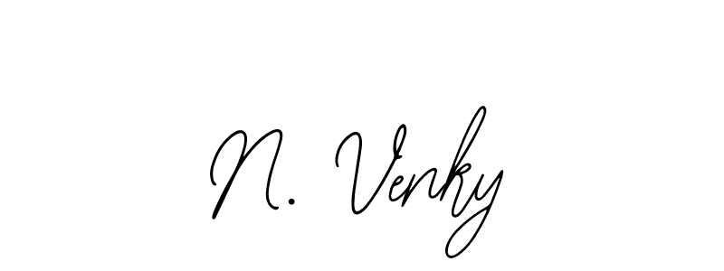 if you are searching for the best signature style for your name N. Venky. so please give up your signature search. here we have designed multiple signature styles  using Bearetta-2O07w. N. Venky signature style 12 images and pictures png