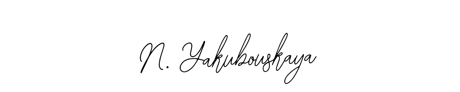 Also we have N. Yakubouskaya name is the best signature style. Create professional handwritten signature collection using Bearetta-2O07w autograph style. N. Yakubouskaya signature style 12 images and pictures png