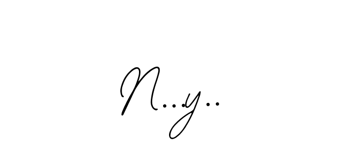 Create a beautiful signature design for name N...y... With this signature (Bearetta-2O07w) fonts, you can make a handwritten signature for free. N...y.. signature style 12 images and pictures png