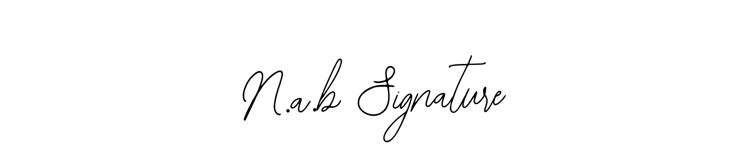 How to make N.a.b Signature signature? Bearetta-2O07w is a professional autograph style. Create handwritten signature for N.a.b Signature name. N.a.b Signature signature style 12 images and pictures png