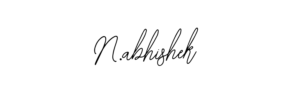 How to make N.abhishek signature? Bearetta-2O07w is a professional autograph style. Create handwritten signature for N.abhishek name. N.abhishek signature style 12 images and pictures png