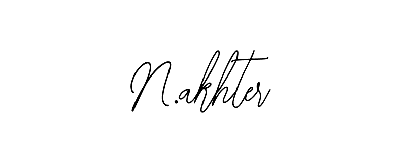 How to make N.akhter signature? Bearetta-2O07w is a professional autograph style. Create handwritten signature for N.akhter name. N.akhter signature style 12 images and pictures png