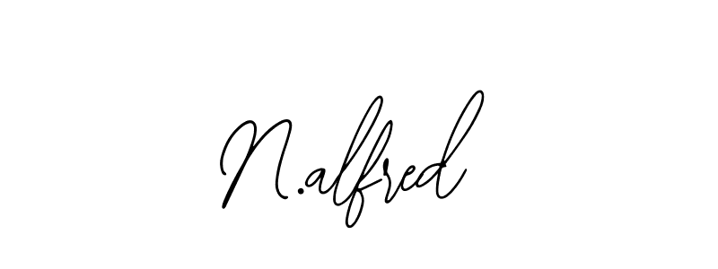 How to make N.alfred name signature. Use Bearetta-2O07w style for creating short signs online. This is the latest handwritten sign. N.alfred signature style 12 images and pictures png