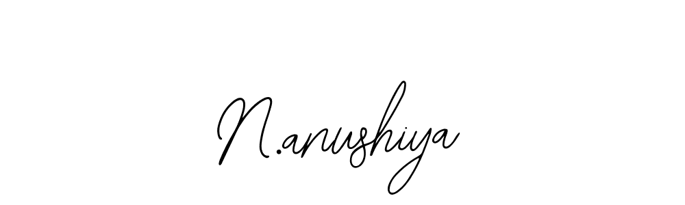 Make a beautiful signature design for name N.anushiya. With this signature (Bearetta-2O07w) style, you can create a handwritten signature for free. N.anushiya signature style 12 images and pictures png