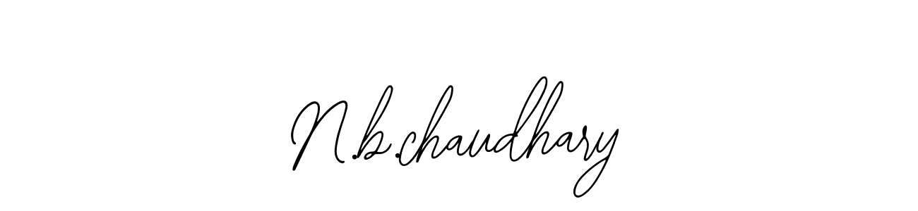 Make a beautiful signature design for name N.b.chaudhary. With this signature (Bearetta-2O07w) style, you can create a handwritten signature for free. N.b.chaudhary signature style 12 images and pictures png