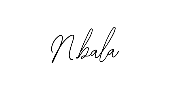 How to make N.bala signature? Bearetta-2O07w is a professional autograph style. Create handwritten signature for N.bala name. N.bala signature style 12 images and pictures png