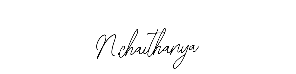 The best way (Bearetta-2O07w) to make a short signature is to pick only two or three words in your name. The name N.chaithanya include a total of six letters. For converting this name. N.chaithanya signature style 12 images and pictures png