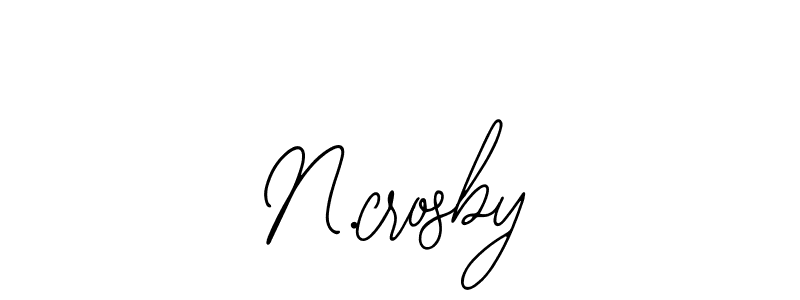 Design your own signature with our free online signature maker. With this signature software, you can create a handwritten (Bearetta-2O07w) signature for name N.crosby. N.crosby signature style 12 images and pictures png