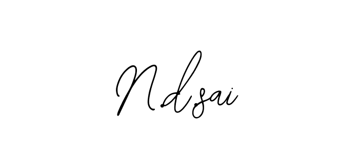 How to Draw N.d.sai signature style? Bearetta-2O07w is a latest design signature styles for name N.d.sai. N.d.sai signature style 12 images and pictures png