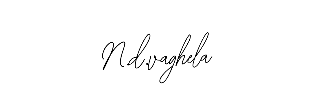 The best way (Bearetta-2O07w) to make a short signature is to pick only two or three words in your name. The name N.d.vaghela include a total of six letters. For converting this name. N.d.vaghela signature style 12 images and pictures png